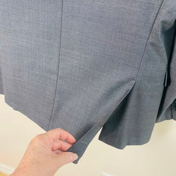 Banana Republic Size 42R Men's Standard Fit Blazer Jacket Gray Business Work - Picture 4 of 7